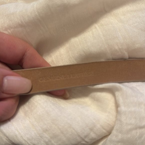 Ann Taylor Metallic Snake Skin Leather Belt - Picture 11 of 11